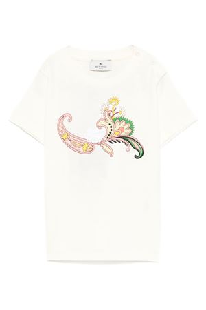 tshirt in cotone bianco ETRO KIDS | GW8031Z2081105